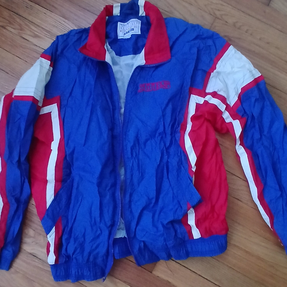 Chicago Cubs STARTER Blue and Red Jacket